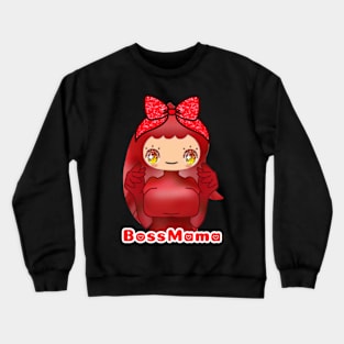 Yaya's Boss Form Boss Mama Girls Women Design YayaLand Scary Mansion Sparkling Scary Mansion Crewneck Sweatshirt